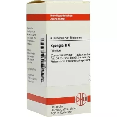 SPONGIA D 6 tabletter, 80 stk SPONGIA D 6 tabletter, 80 stk