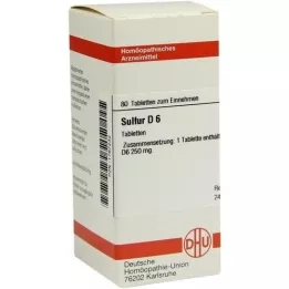 SULFUR D 6 tabletter, 80 stk