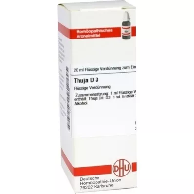 THUJA D3 fortynning, 20 ml