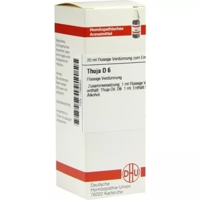 THUJA D6 Fortynning, 20 ml