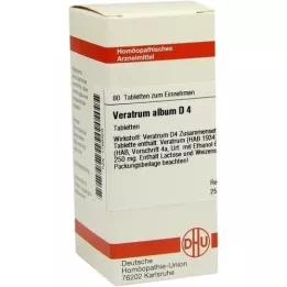 VERATRUM ALBUM D 4 tabletter, 80 stk