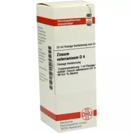 ZINCUM VALERIANICUM D4 fortynning, 20 ml