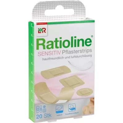 RATIOLINE følsomme gipsstrimler i 4 størrelser, 20 stk RATIOLINE følsomme gipsstrimler i 4 størrelser, 20 stk