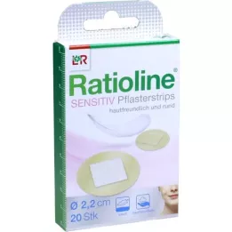 RATIOLINE følsomme gipsstrimler runde, 20 stk