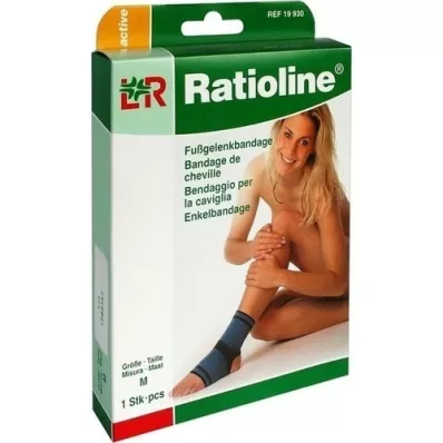 RATIOLINE aktiv ankelbandasje størrelse M, 1 stk