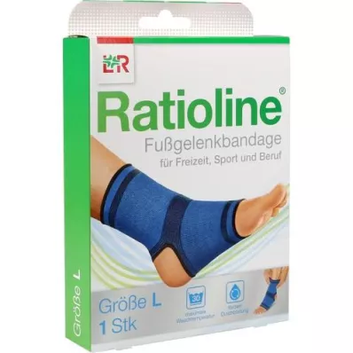 RATIOLINE aktiv ankelbandasje størrelse L, 1 stk