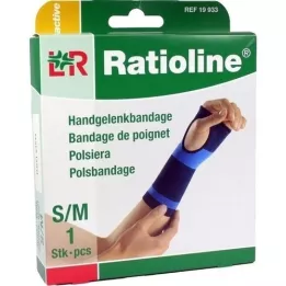 RATIOLINE aktiv håndleddsbandasje størrelse S/M, 1 stk