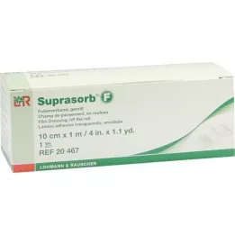 SUPRASORB F Folie sårbandasje 10 cmx1 m diskontinuerlig rull, 1 stk
