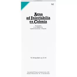 AQUA AD iniectabilia ex Colonia ampuller, 10X5 ml