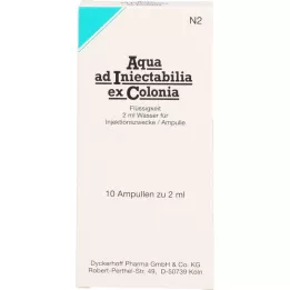 AQUA AD iniectabilia ex Colonia ampuller, 10X2 ml