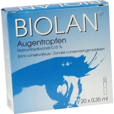 BIOLAN Øyedråper enkeltdosepipetter, 20X0,35 ml BIOLAN Øyedråper enkeltdosepipetter, 20X0,35 ml