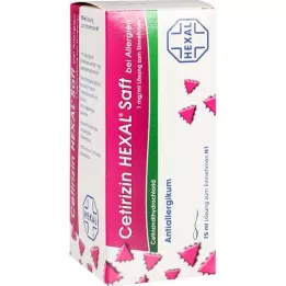 CETIRIZIN HEXAL Juice for allergi, 75 ml