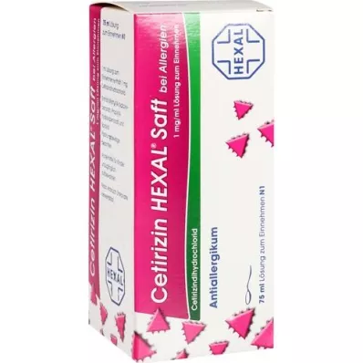 CETIRIZIN HEXAL Juice for allergi, 75 ml CETIRIZIN HEXAL Juice for allergi, 75 ml
