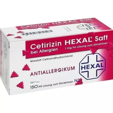 CETIRIZIN HEXAL Juice for allergi, 150 ml