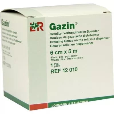 GAZIN Bandasjebind 6 cmx5 m rullet 4 ganger, 1 stk GAZIN Bandasjebind 6 cmx5 m rullet 4 ganger, 1 stk