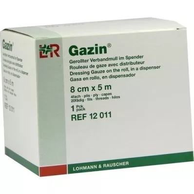 GAZIN Gasbind 8 cm x 5 m, 4-lags rullet, 1 stk GAZIN Gasbind 8 cm x 5 m, 4-lags rullet, 1 stk