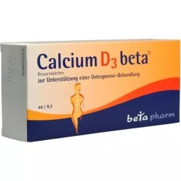 CALCIUM D3 beta brusetabletter, 40 stk