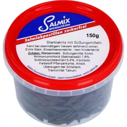 SALMIX Salmiakkpastiller sukkerfri, 150 g