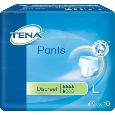TENA PANTS Diskret L 95-125 cm engangsbukse, 10 stk TENA PANTS Diskret L 95-125 cm engangsbukse, 10 stk