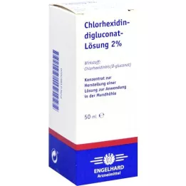 CHLORHEXIDINDIGLUCONAT Løsning 2 % konsentrat, 50 ml