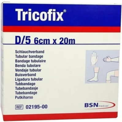 TRICOFIX Rørbandasje størrelse D 6 cmx20 m, 1 stk