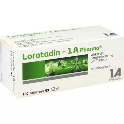 LORATADIN-1A Pharma tabletter, 100 stk LORATADIN-1A Pharma tabletter, 100 stk