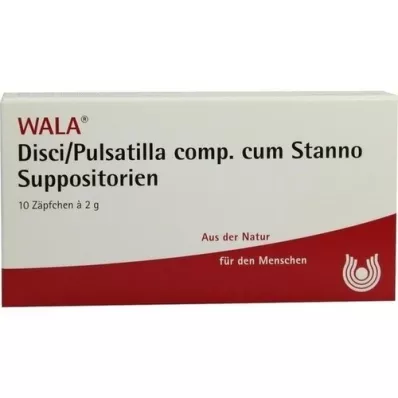 DISCI/Pulsatilla comp.cum Stanno Suppositorier, 10X2 g DISCI/Pulsatilla comp.cum Stanno Suppositorier, 10X2 g