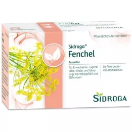SIDROGA Fennikel tefilterposer, 20X2,0 g