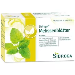 SIDROGA Melissa blad te filterposer, 20X1,5 g