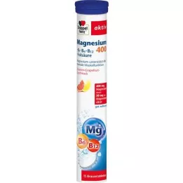 DOPPELHERZ Magnesium 400+B1+B6+B12+Folsyre BTA, 15 stk