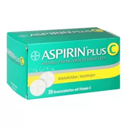 ASPIRIN pluss C brusetabletter, 20 stk
