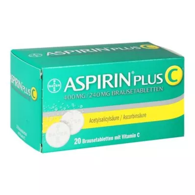 ASPIRIN pluss C brusetabletter, 20 stk ASPIRIN pluss C brusetabletter, 20 stk