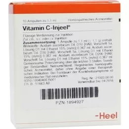 VITAMIN C INJEEL Ampuller, 10 stk