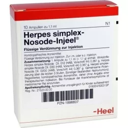 HERPES SIMPLEX Nosode Injeel ampuller, 10 stk