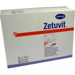 ZETUVIT Sugekompresser usterile 10x10 cm, 30 stk