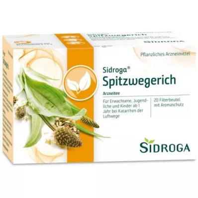 SIDROGA Ribwort groblad tefilterposer, 20X1,4 g SIDROGA Ribwort groblad tefilterposer, 20X1,4 g
