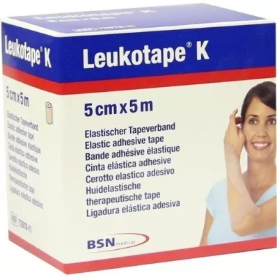 LEUKOTAPE Str 5 cm hudfarget, 1 stk