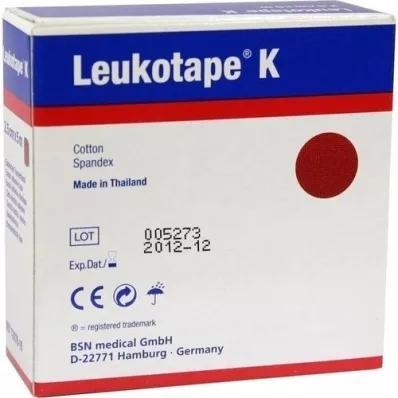 LEUKOTAPE K 2,5 cm rød, 1 stk LEUKOTAPE K 2,5 cm rød, 1 stk