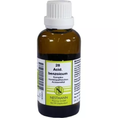 ACIDUM BENZOICUM KOMPLEX No.28 Fortynning, 50 ml ACIDUM BENZOICUM KOMPLEX No.28 Fortynning, 50 ml