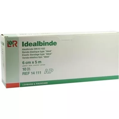IDEALBINDE Lohmann 6 cmx5 m med løkke, 10 stk