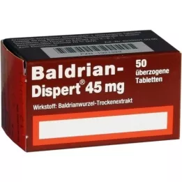 BALDRIAN DISPERT 45 mg dragerte tabletter, 50 stk