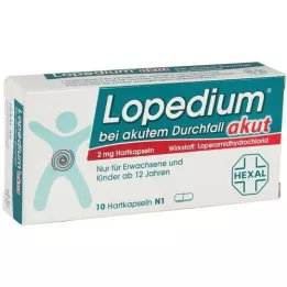 LOPEDIUM akutt ved akutt diaré harde kapsler, 10 stk