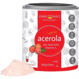 ACEROLA 100 % naturlig vitamin C-pulver, 100 g