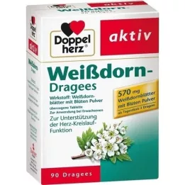 DOPPELHERZ Hagtorn drageer, 90 stykker