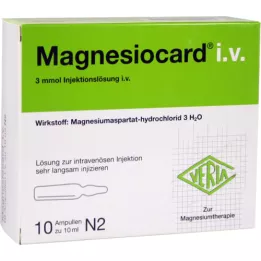 MAGNESIOCARD i.v.Injeksjonsvæske, 10X10 ml