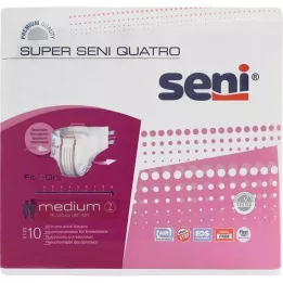 SUPER SENI Quatro inkontinensbukse størrelse 2 M, 10 stk