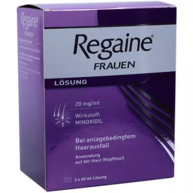 REGAINE Oppløsning for kvinner, 3X60 ml REGAINE Oppløsning for kvinner, 3X60 ml