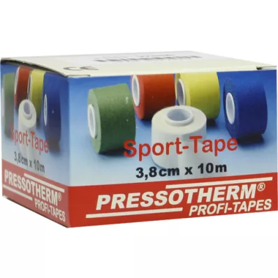 PRESSOTHERM Sportstape 3,8 cmx10 m hvit, 1 stk