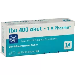 IBU 400 akut-1A Pharma filmdrasjerte tabletter, 10 stk