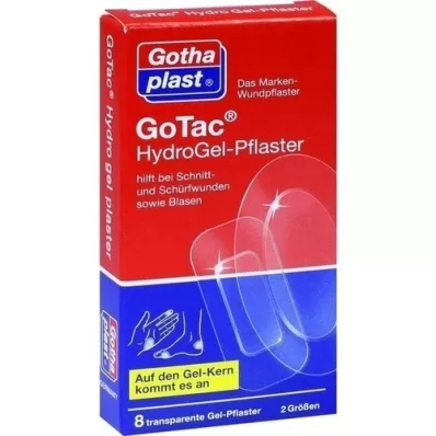 GOTAC HydroGel plaster 2 størrelser, 8 stk GOTAC HydroGel plaster 2 størrelser, 8 stk